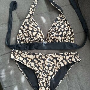 Leopard Print Bikini Set